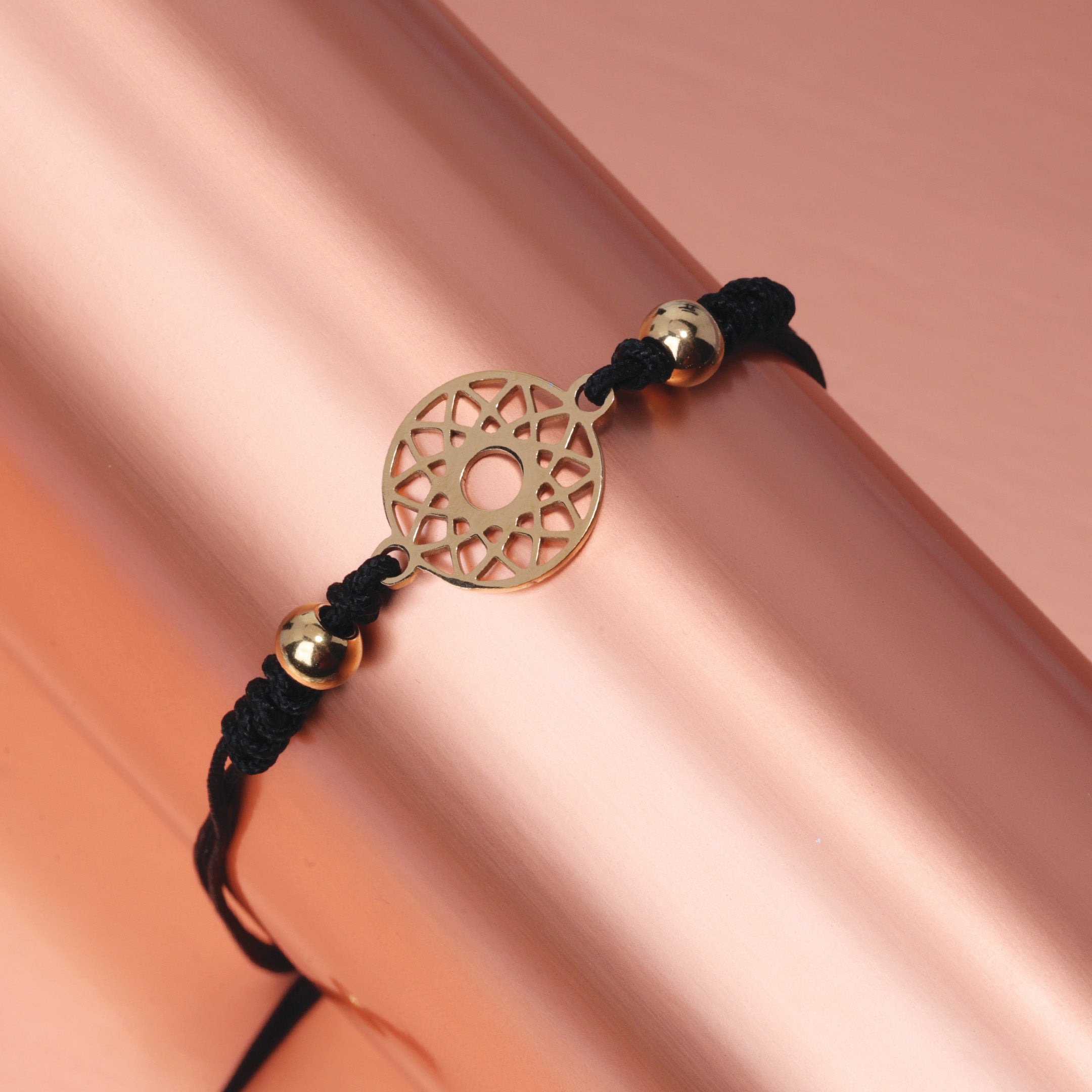 Ten-Pointed Star Charm Braided Bracelet