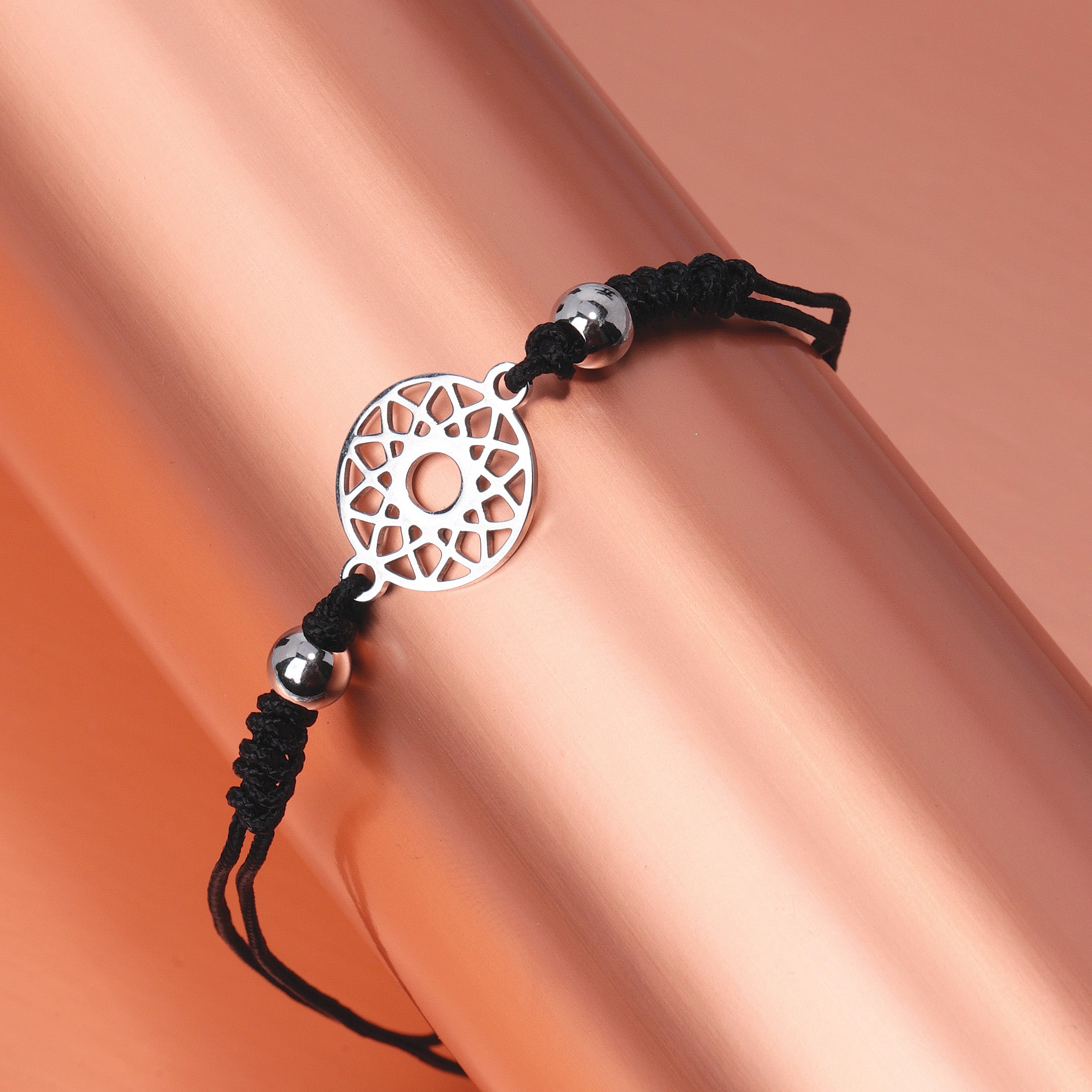 Ten-Pointed Star Charm Braided Bracelet