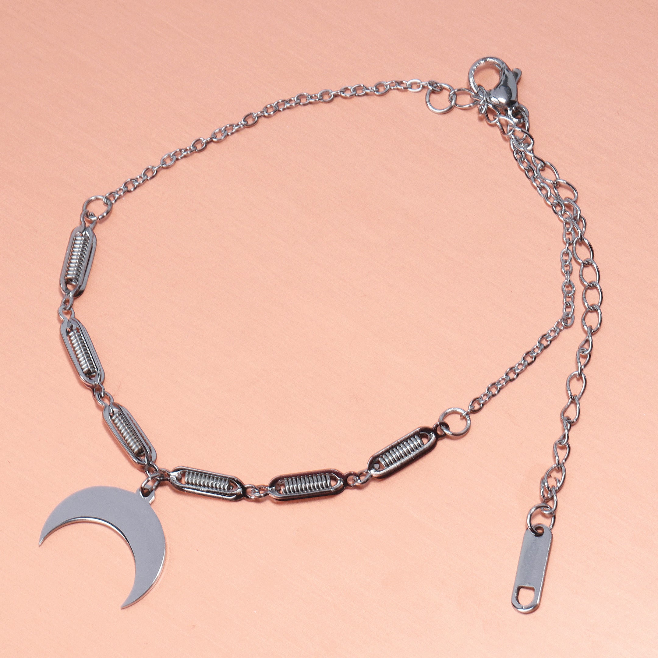 Crescent Moon Chain Bracelet
