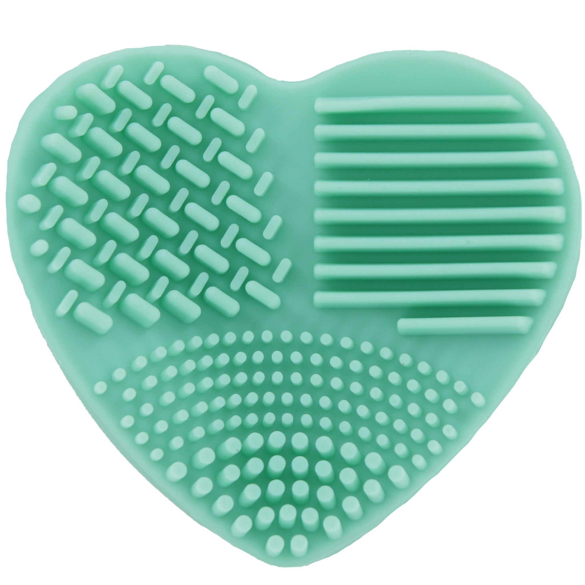 Ashley Lee Silicone Heart Brush Cleaning Tool Green
