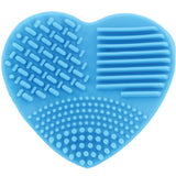 Ashley Lee Silicone Heart Brush Cleaning Tool Blue