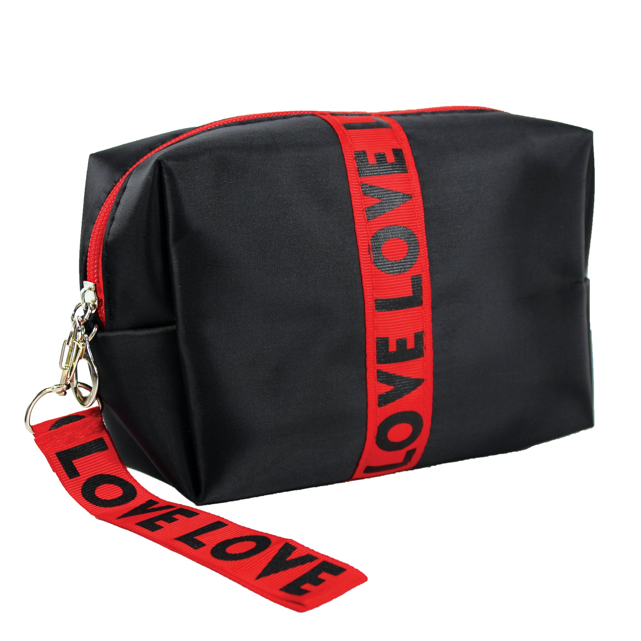 LOVE Cosmetic Bag Travel Strap Handle Cute