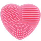 Ashley Lee Silicone Heart Brush Cleaning Tool Pink