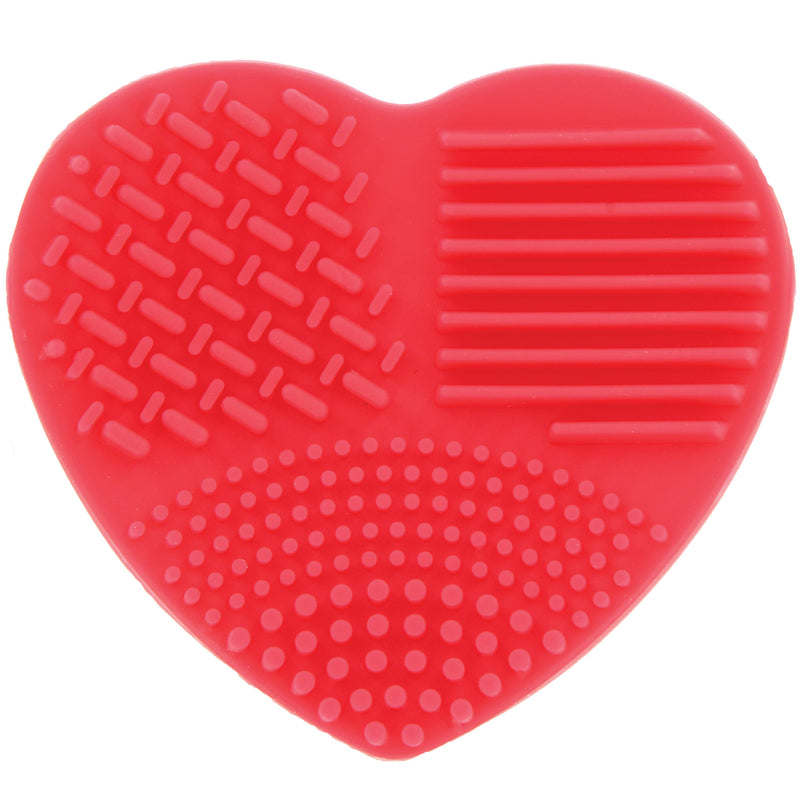 Ashley Lee Silicone Heart Brush Cleaning Tool Red
